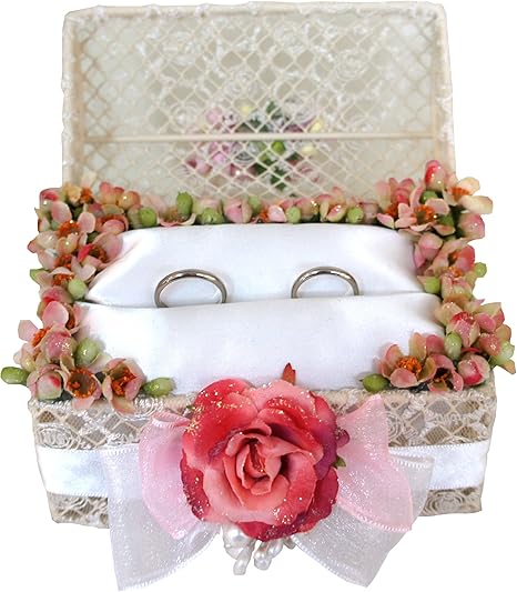 Amazon Co Jp リングピロー完成品 宝石箱 指輪交換 結婚指輪置き 手作り Ar0334 ホーム キッチン Amazon Co Jp リングピロー完成品 宝石箱 指輪交換 結婚指輪置き 手作り Ar0334 ホーム キッチン
