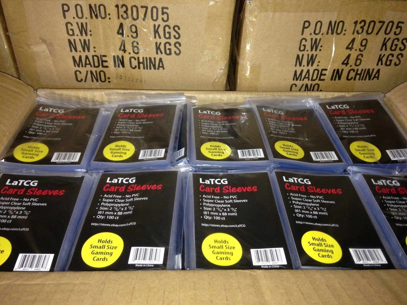LaTCG 12000 YuGiOh!/Cardfight Vanguard Soft Clear Card Sleeves 2 13/32 x 3 15/32" (61x88 mm) - Great for Dealers!!!
