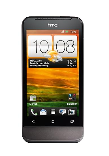 HTC ONE V Smartphone (9,4 cm (3,7 Zoll) Touchscreen, 5 Megapixel Kamera, Android OS) grau
