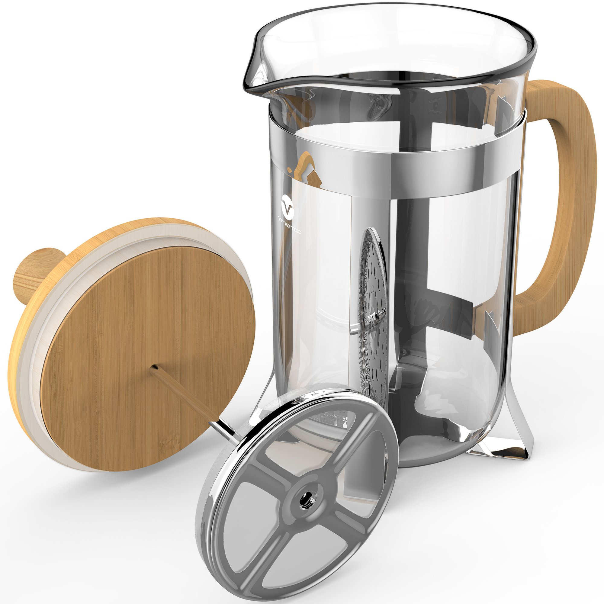 Vremi French Press 8 Cup Coffee Maker Premium Heat Resistant