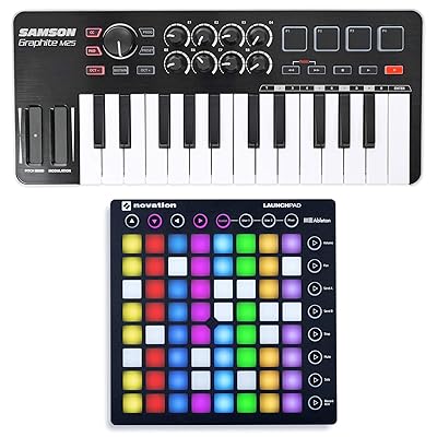 Novation LAUNCHPAD S MK2 MKII USB RGB DJ Pad Samson 25-Key Keyboard Controller