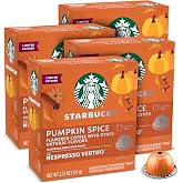 Starbucks by Nespresso Vertuo, Pumpkin Spice Coffee, 32-count | Blonde Roast Coffee Pods, Brews 7.8 oz.