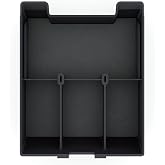 TWRAPS Armrest Organizer for Rivian R1S &amp; R1T 2021-2026, Storage Tray Box Insert for Center Console Accessories Area Under the Armrest, Full Size Black fits Gen1 2021-2024 and Gen2 2025-2026