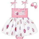 HONGTEYA Baby Girl 1st Birthday Outfit Girl First Birthday Clothes One Year Old Gifts Romper Tulle Summer Newborn Dress