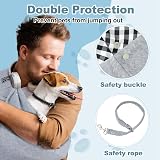 Zuimei Puppy Sling Dog Cat Carrier Front Carrier Grey Small Pet Bag view 6