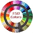 Embroidery Thread, 150 Pack Embroidery Floss Skeins Cross Stitch Threads, Friendship Bracelet String for Gifts Art Crafts, 15