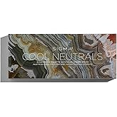 Sigma Beauty Cool Neutrals Eyeshadow Palette with Dual-Ended Brush, 14 Cool-Toned Eye Shadows - Includes Mirror, Waterproof Technology, Mixture of Finishes, 2-Year Warranty