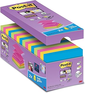 Post-It Bloc Z-Notas recargas , 76 x 76 mm, Multicolor: Amazon.es: Oficina y papelería