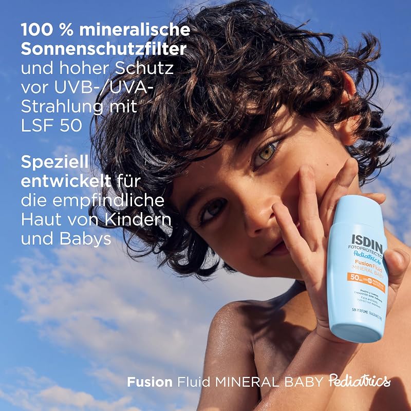Fotoprotector Mineral Baby Pediatrics Sonnencreme Gesicht LSF 50 (50ml) | 100% mineralischer Sonnenschutz, der speziell für die empfindliche Haut von Kindern und Babys entwickelt wurde