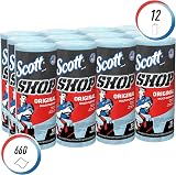 Scott Shop Towels Original Heavy-Duty Blue 12 Packs 55 Sheets 660 Towels view 2