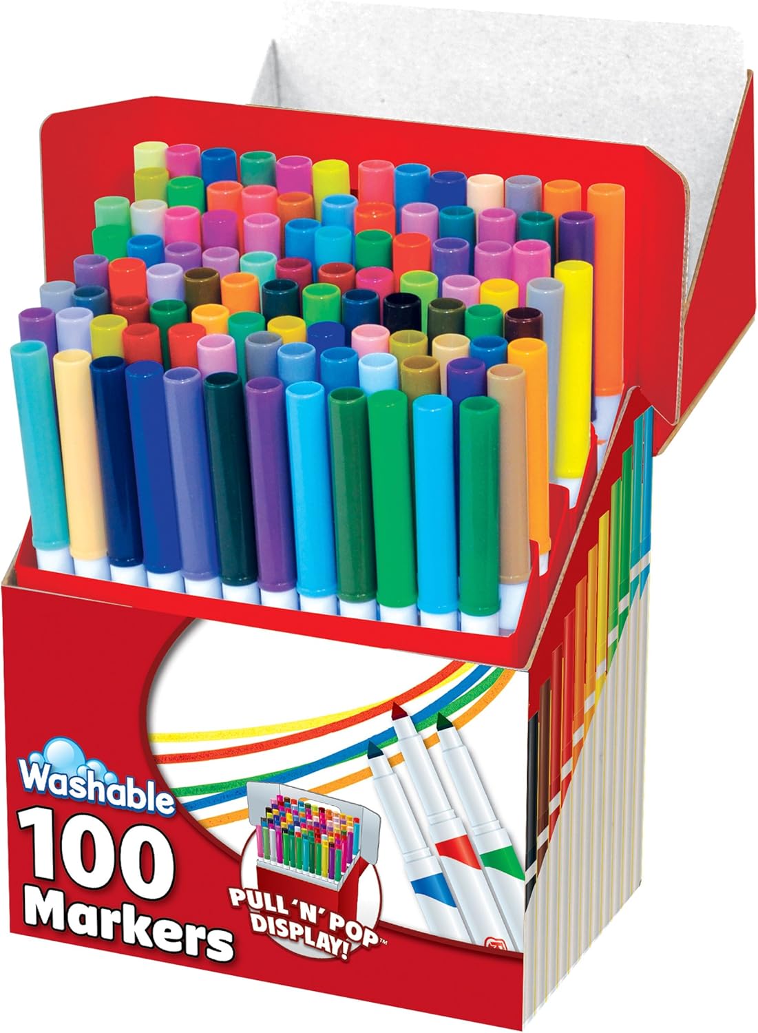 RoseArt SuperTip Washable Markers 50-Count Assorted Colors Packaging May Vary 3438VA-24: Office Products