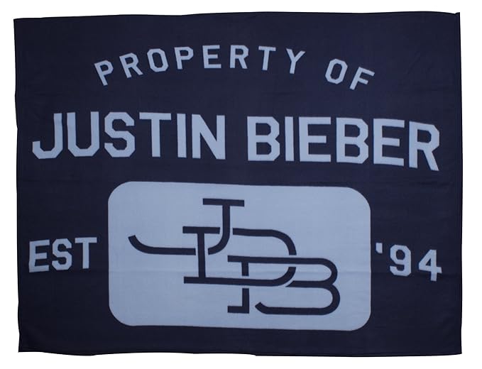 Character World Justin Bieber Fleece Kuscheldecke Stars