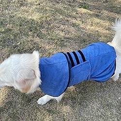 DOZCA Pet Bath Robe Dog Bathrobe Towels for Drying
