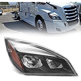 LEAVAN LED Headlight Fit for 2018-2024 Freightliner Cascadia Right Side | LED headlight headlamp assembly Fit for 2018-2024 Freightliner Cascadia right passenger side