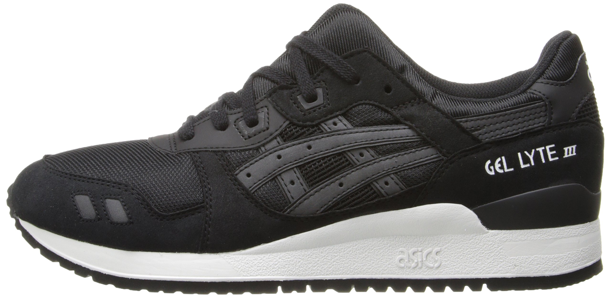 ASICS Men's GelLyte III Retro Running Shoe, Black/Black, 9 M US on