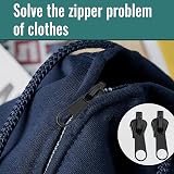 Vierone 6PCS Zipper Pull Replacement Kit - Easy Install, 3 Sizes #3/5/8 view 4