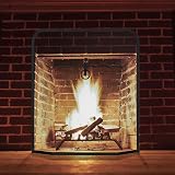 Unibos Fireplace Guard Spark Guard Fire Screen Single Panel Black view 8