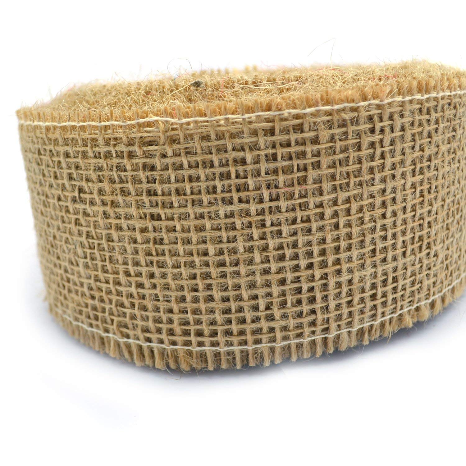 25 m x 60 mm Decorative Ribbon Jute Natural Jute Ribbon Gift Ribbon 6 cm Mesh Ribbon Natural Jute Sustainable Christmas Easter Gift Packaging