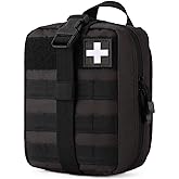 Gonex MOLLE First Aid Pouch, Rip-Away IFAK Medical Pouch | 1000D Polyester, Opens Flat, 6 x 8 x 3 in, Quick-Access Design, Bag Only, Camping &amp; Emergency Use