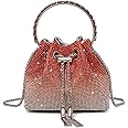 Sweetovo Bling Crystal Rhinestone Purse for Women Sparkly Clutch Handbag Crossbody Bag for Evening Wedding Party Prom