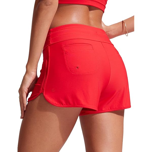 thumbnail image 2 of RELLECIGA Women's High Waisted Swim Board Shorts 5" With Liner & Pockets 2 of 10
