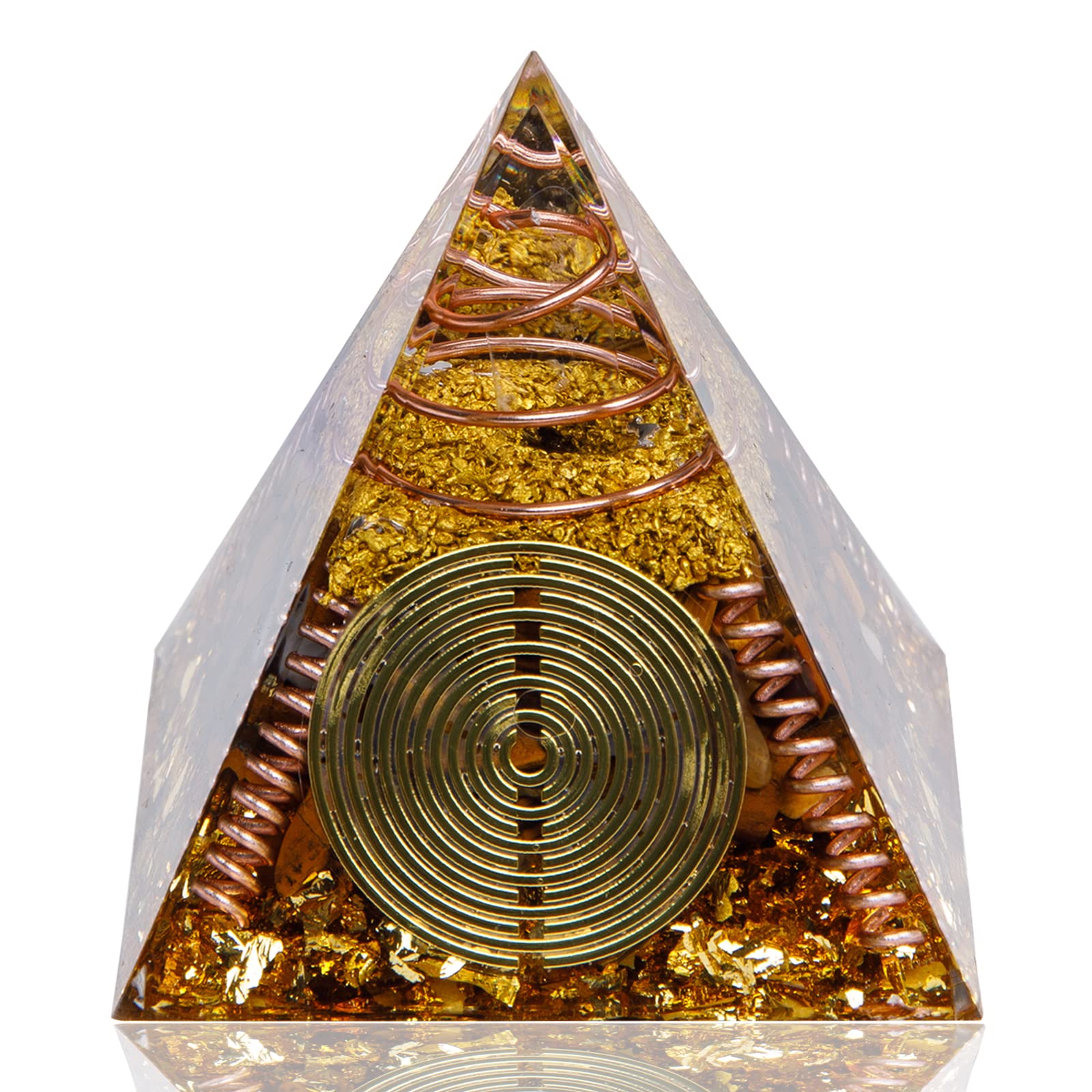 Mua DRTMLY Orgone Pyramid, Small Healing Crystals Pyramid with Tiger's ...