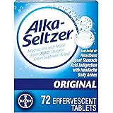 Alka-Seltzer Original Effervescent Tablets - Fast Relief of Heartburn, Upset Stomach, Acid Indigestion with Headache and Body