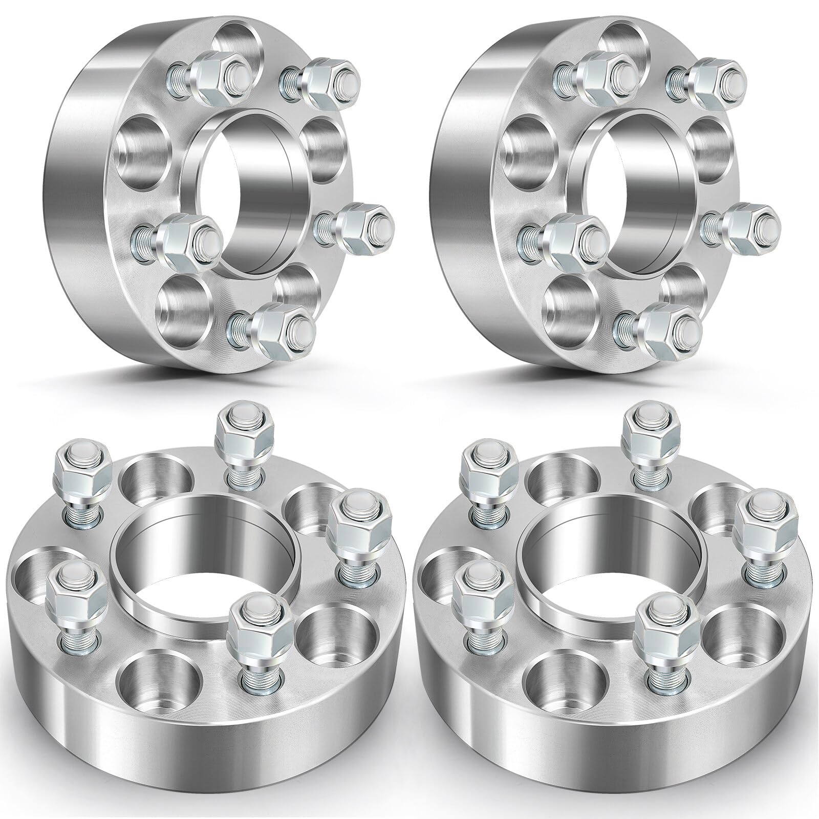 Photo 1 of ECCPP 4PCS 1.5 inch 5x114.3 Wheel Spacer Hubcentric 5 Lug 5x4.5 to 5x4.5 71.5mm fits for 2006-2012 for Jeep Liberty 1987-2006 for Jeep Wrangler 1984-2001 for Jeep for Cherokee with 1/2" x20 Studs