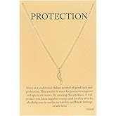 TGOLM Cute Italian Horn Pendant Necklace for Women Protection Amulet Jewelry 18K Gold plated