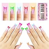NOVO OVO French Tip Duck Feet Nail Tips 5 Mix Color