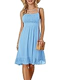 GRACE KARIN Women's Spaghetti Strap Floral Dress