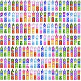 150 PCS Mini Pop Fidget Keychain Toys Fidget Bulk KeychainToys Stocking Stuffers Valentines Party Favors for Kids, Sensory To