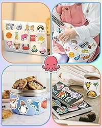 400 Pcs Stickers for Kids, Cute Water Bottle Vinyl