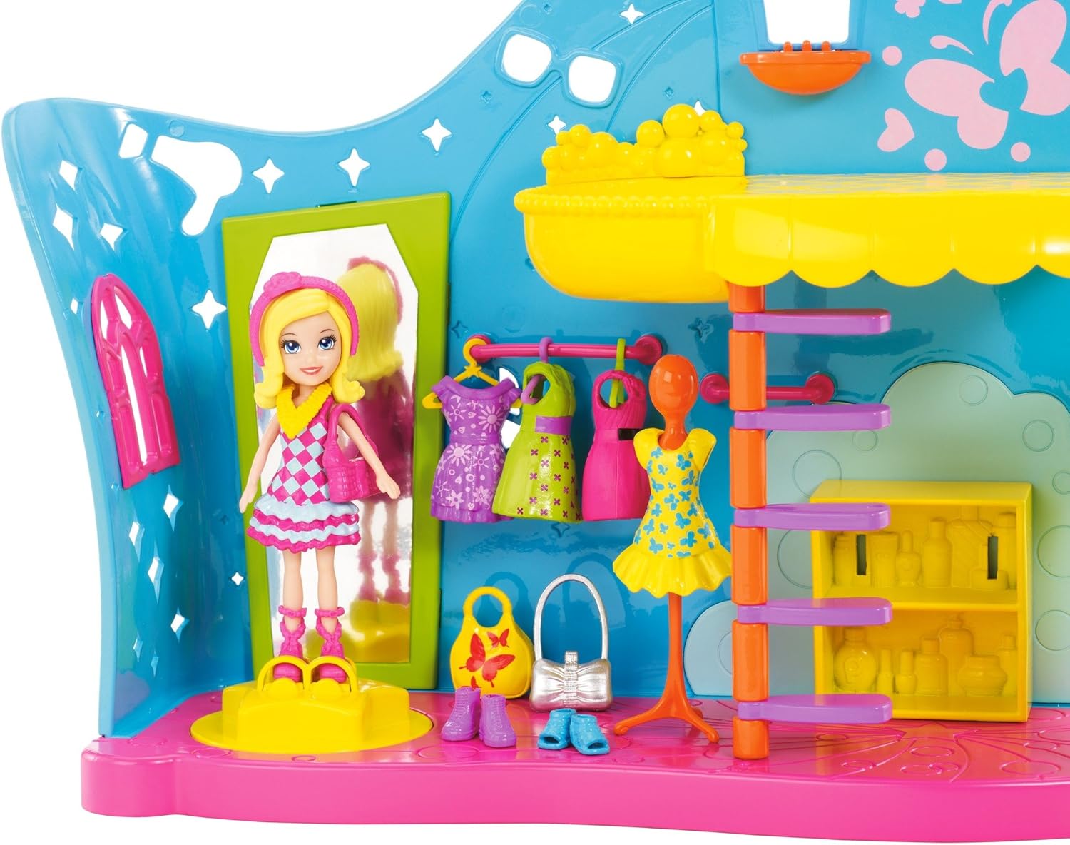 polly pocket salon modas de mariposa