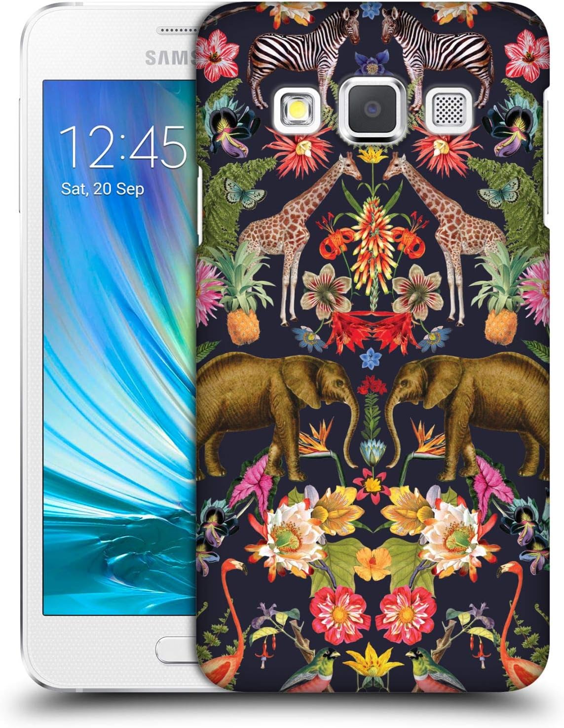 Official Archive Indigo Animal Patterns Hard Back Case Compatible for Samsung Galaxy A3