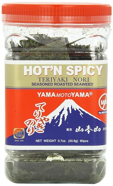 YAMAMOTOYAMA TERIYAKI NORI SEAWEED HOT AND SPICY, 0.7-OUNCE...