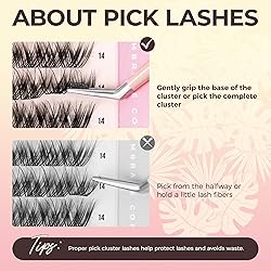 LASHVIEW Cluster Lashes 182pcs COMFYLASH D Curl