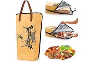 UPOFFICIS BBQ Blanket for Resting Meat, 21" Reusable Insulated BBQ Meat Resting Blanket Bag for Large Beef Brisket/Turkey/Steaks Smoker Grilling Accessories Gift for Men Dad Christmas
