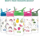 Polar Gear Kids Water Bottle 400ml with Straw Leakproof Green Fruit view 2