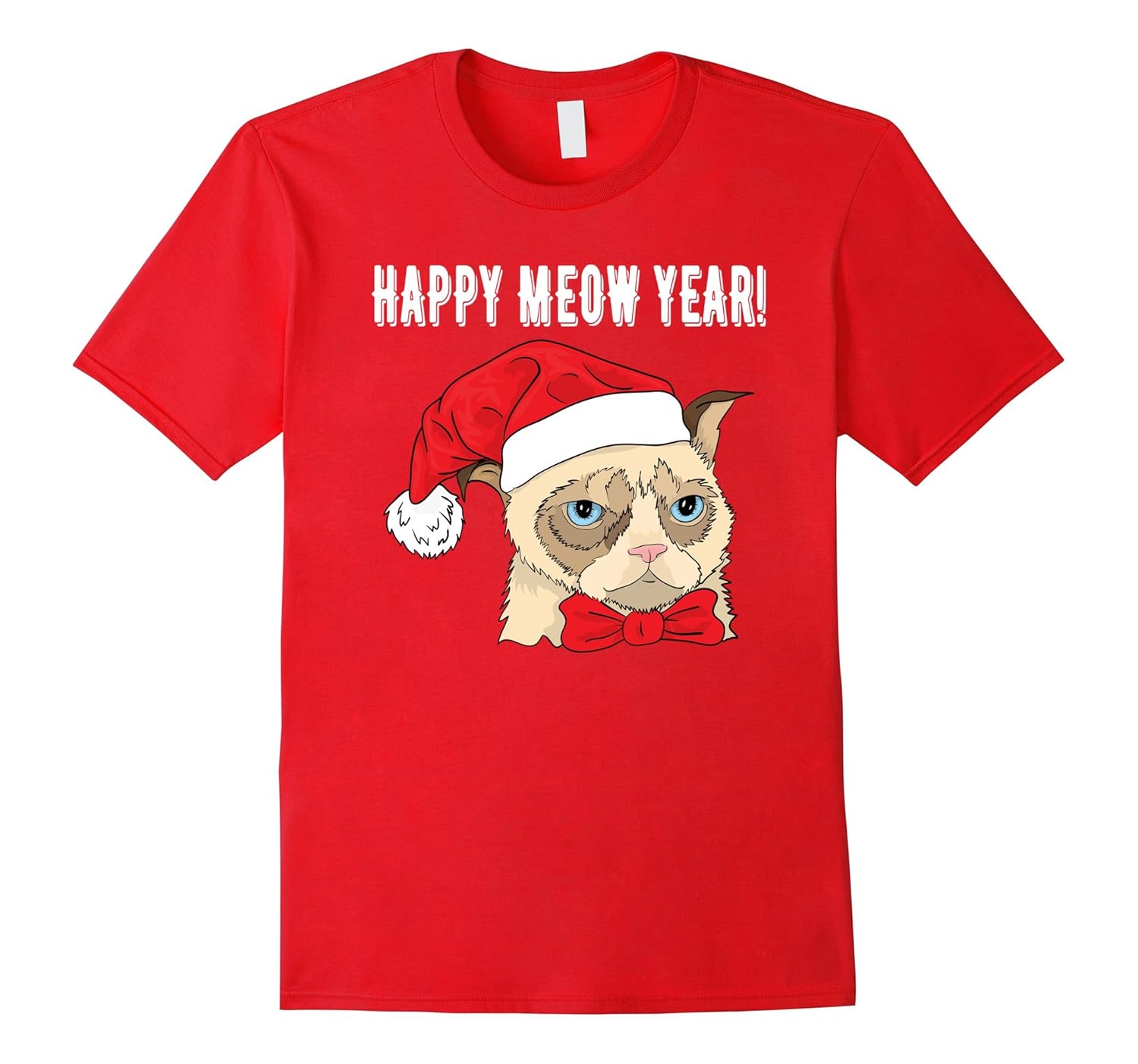 New Year 2018 Shirt: Happy Meow Year Cat Lover T-Shirt-ANZ