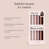 Kitsch Satin Flexi Rod Heatless Hair Curler Set Rosewood 6pcs view 4