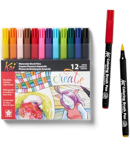 Amazon.com : SAKURA Koi Colouring Brush Pen Set - Urban