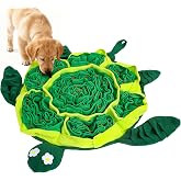 FLERDMAU Snuffle Mat for Dogs - Interactive Puzzle Feeding Game for Stress Relief &amp; Foraging Skills | Dog Toys to Keep Them Busy | Small/Medium/Large Dogs Turtle Design