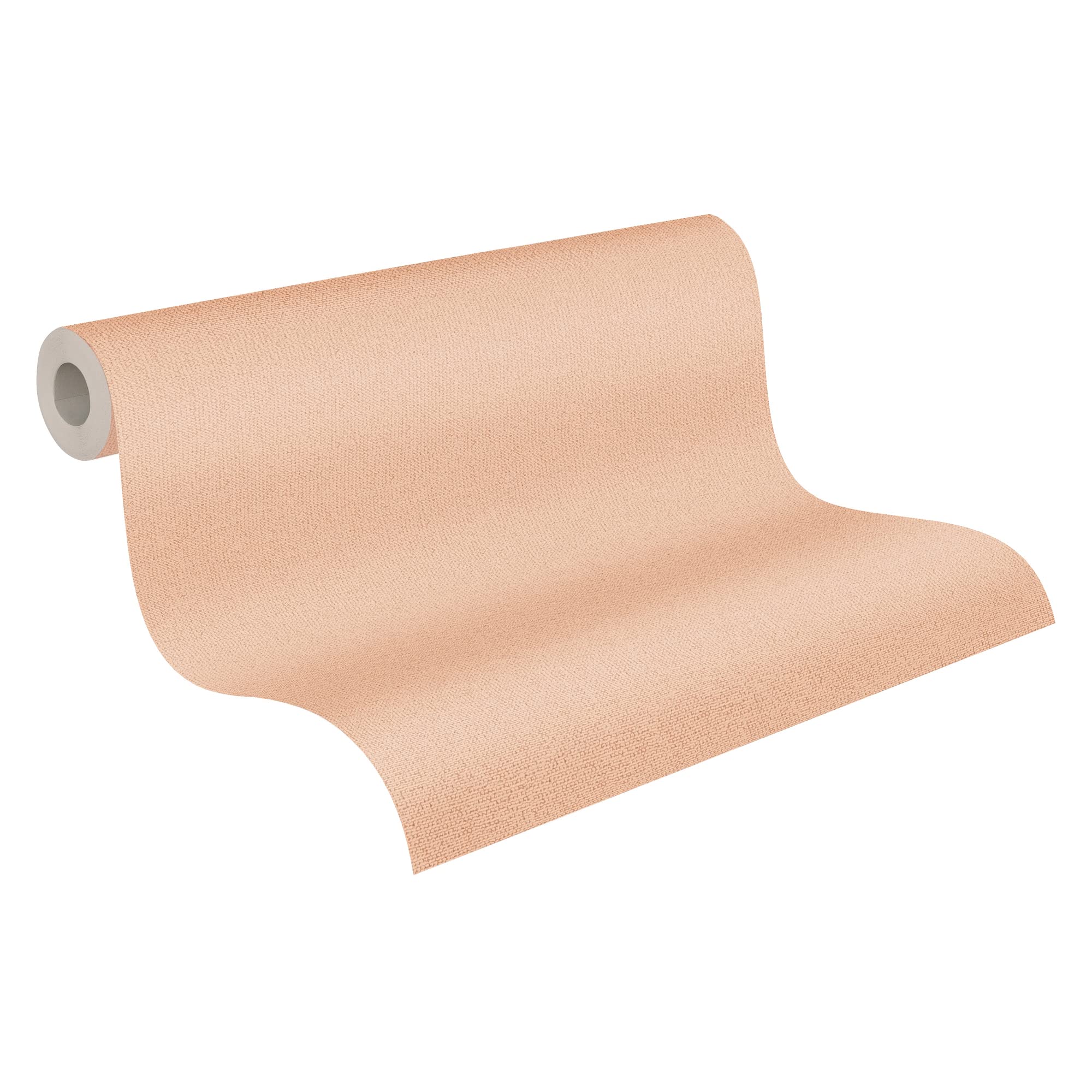 A.S. Création Plain Wallpaper Orange Salmon Terra 390395 Non-Woven Wallpaper 10.05 m x 0.53 m Made in Germany