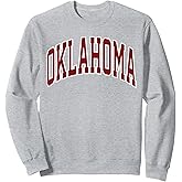 Retro Oklahoma Throwback Souvenir Oklahoma Red White Classic Sweatshirt