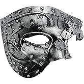 Hoshin Masquerade Mask, Half-Face Mardi Gras Decorations Venetian Masks for Mens