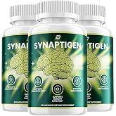 Indelo Synaptigen Supplement Capsules &ndash; Synaptigen All Natural Maximum Strength Formula Focus Memory Support and Reviews (3 Pack &ndash; 180 Capsules)