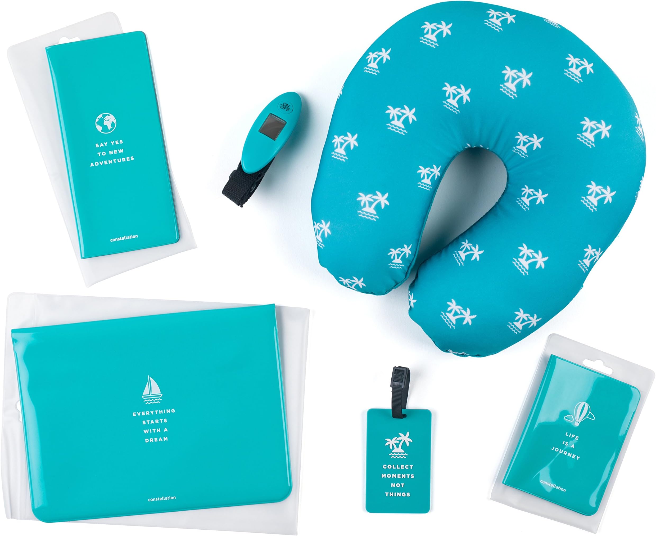 Constellation LGTA0051TESDMIL 6 Piece Travel Set, Teal
