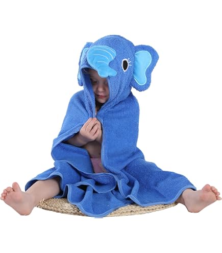 Soft Hooded Baby Towel – Large, Absorbent & Cute Animal Design For Bath Time - View #4
