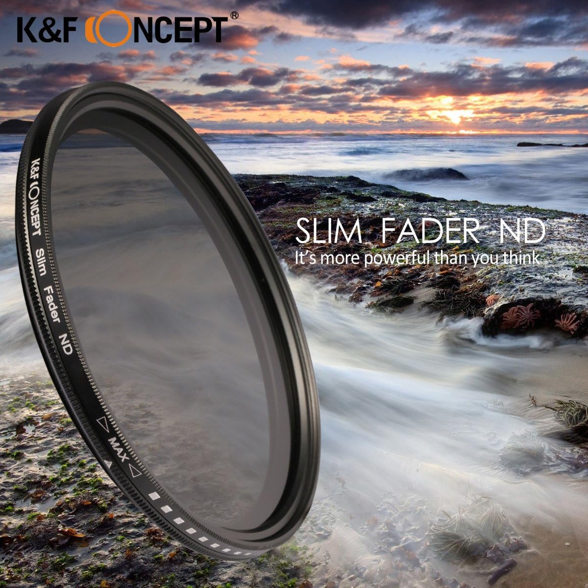 Amazon 正規代理店 K F スリム可変ndフィルター Nd2 Nd400 37mm 37mm Vrnd Kfvrnd 減光 Ndフィルター 通販